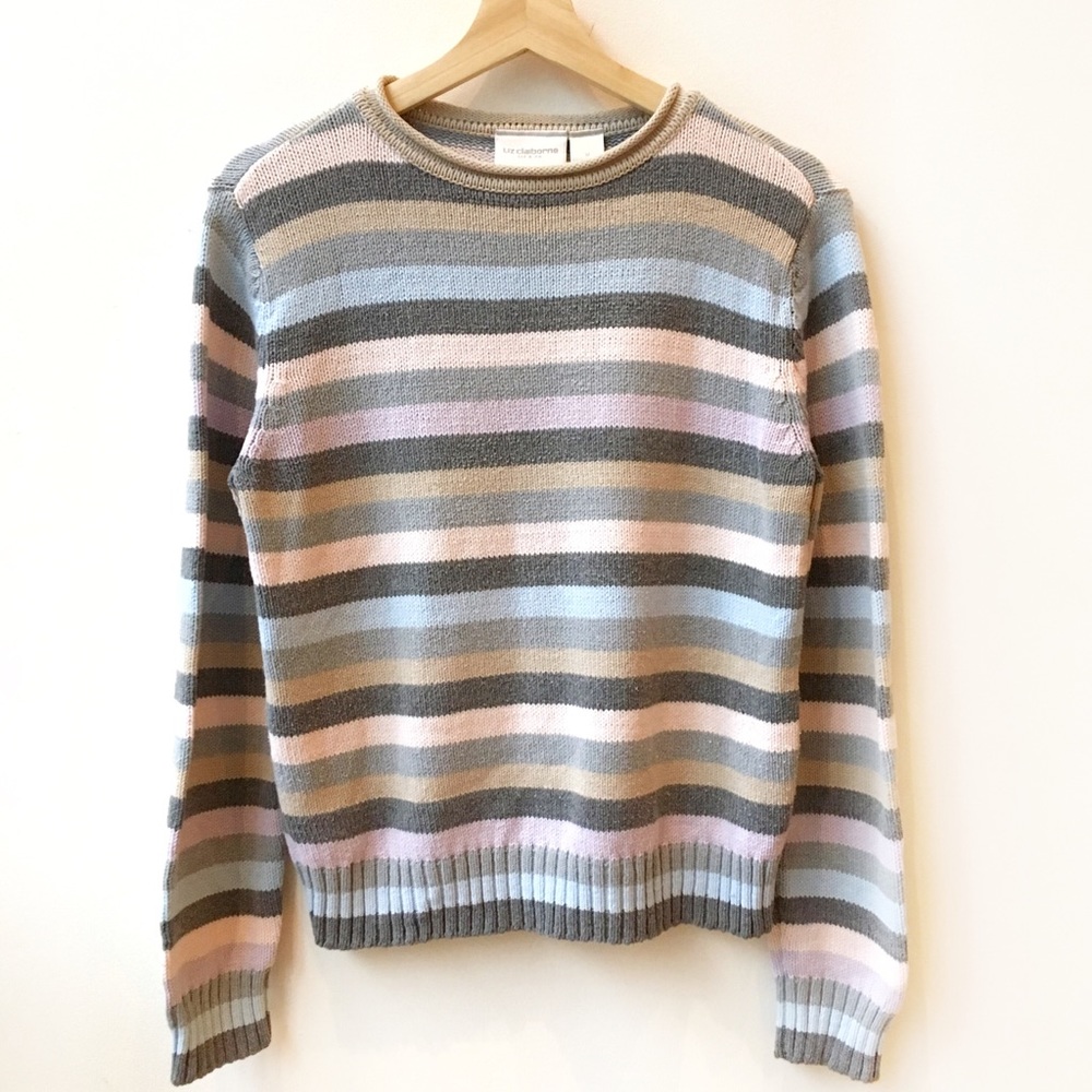 Liz Claiborne Striped Pullover Sweater